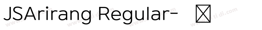 JSArirang Regular字体转换